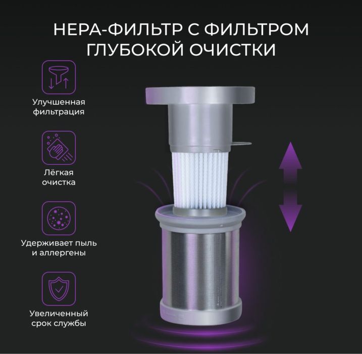 Пылесос вертикальный Hartens проводной