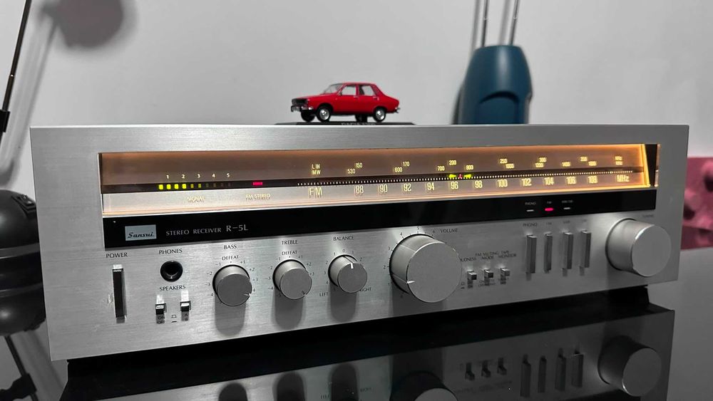 Sansui R-5L STEREO receiver, amplituner, radio cu amplificator perfect functional