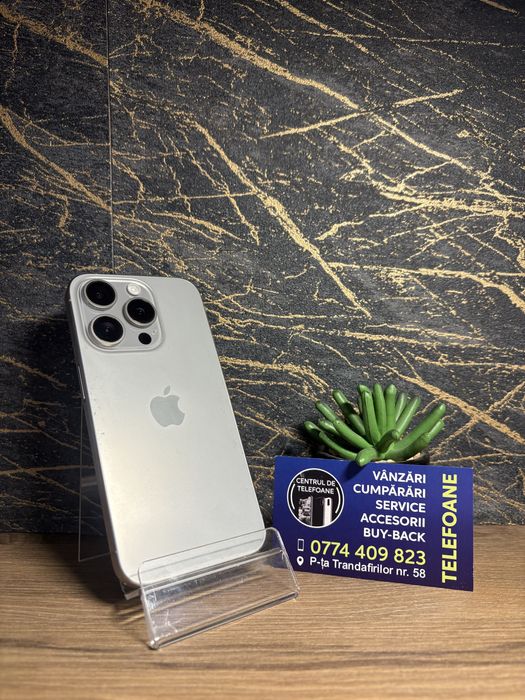 Iphone 15 Pro/256 GB/Garantie 2 Ani Centrul de Telefoane/Rate