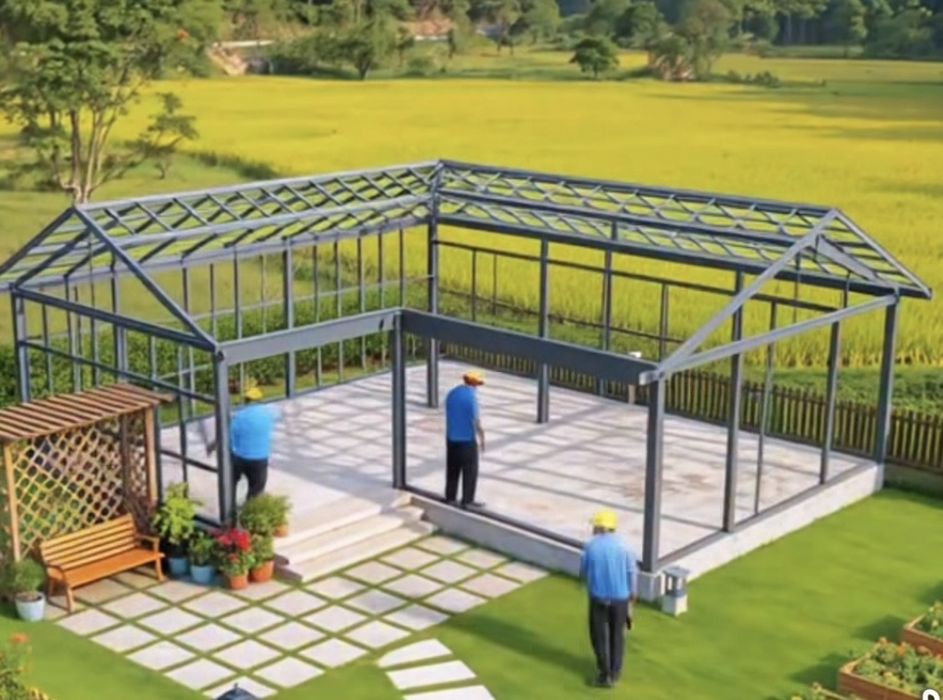 Vand structura hale 8x25x4m ipe 160