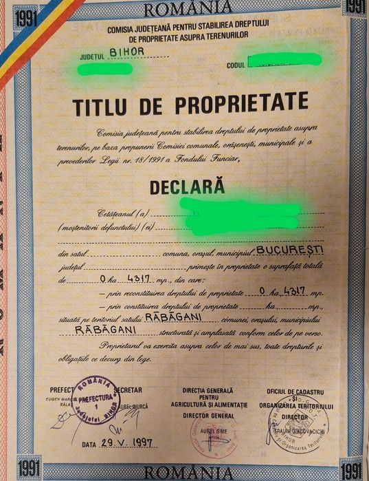 Teren extravilan 3700mp, Răbăgani Sud
