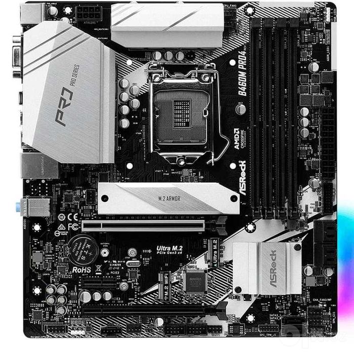 ASRock B460M Pro4 LGA1200, 2 слота RAM неисправны