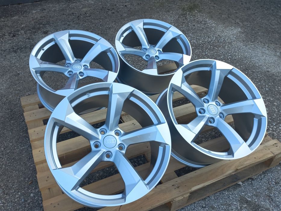 20"Audi Ротор 27 9.0j et30 Silver Polish  A5 A6 A7 A8 Q3 Q5 Чисто Нови