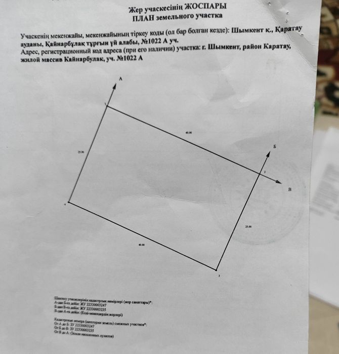 Кайнарбулак участок