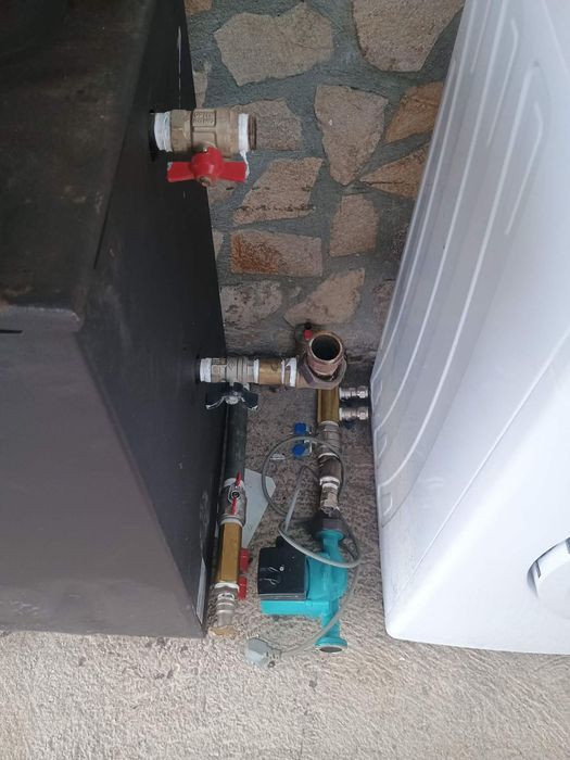 Печка с водна риза +тръби+кюнци