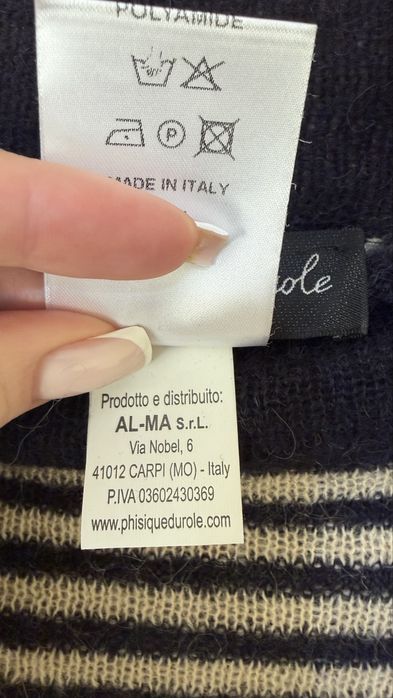 Пуловер Phisique du Role. 35% Baby Alpaca,35% Superkid Mohair.РазмерL