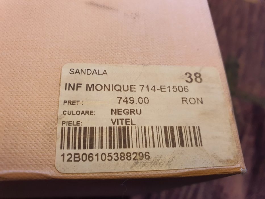 Sandale piele femei marime 38 Cristhelen B Musette