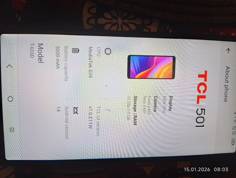 Mobil TCL preț modest