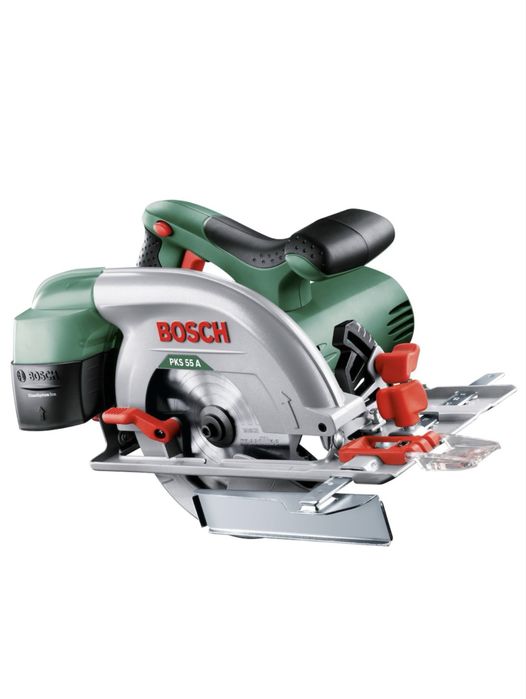Fierastrau circular Bosch PKS 55 A, 1200 W, Disc 160 mm, 3000 RPM, 3 Accesorii incluse