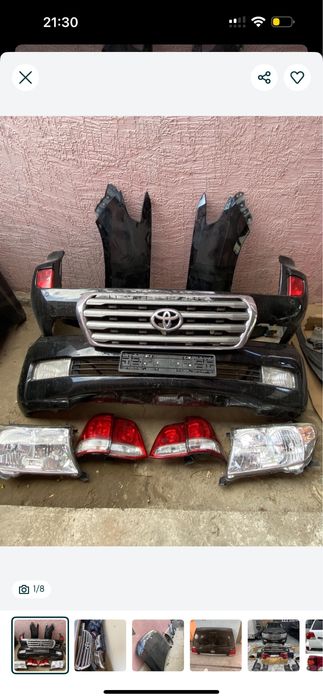 Кузовной запчаст фар,стоп,капот,крило тлк200,lx570