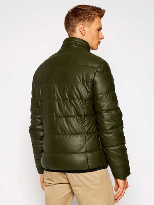 Guess Faux Leather Jacket ОРИГИНАЛ мъжко зимно кожено яке/еко кожа - М