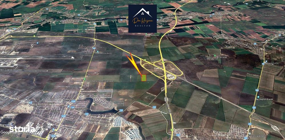 Teren Intravilan | Tunari 8,16 Ha | Nod A0-A3 | Terminal 2 Otopeni