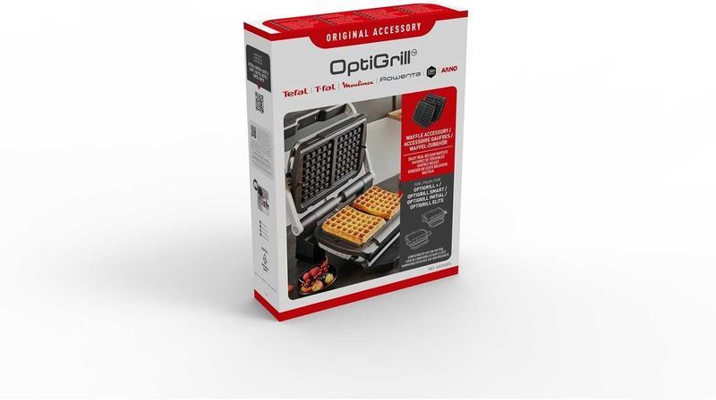 Нови Плочи за Гофрети х 2 и Черпак Tefal Optigrill XA724810, 2 години Гаранция, Незалепващо Покритие