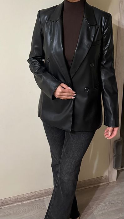 Пиджак из экокожи Pull&Bear