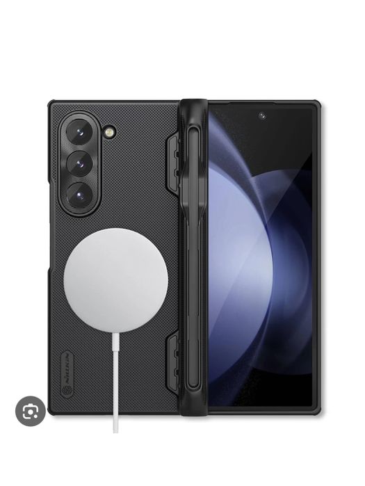 Samsung Z FOLD 5 - Husa Nillkin Line Hard Silicon Neagra