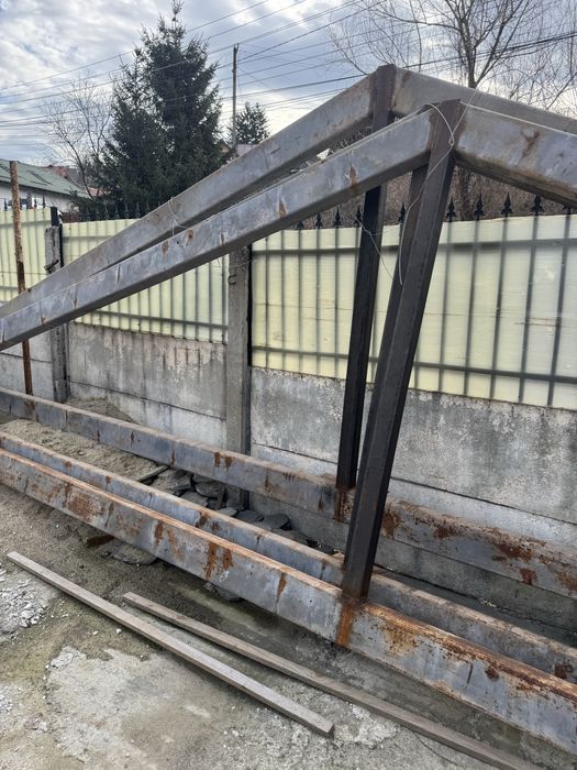Structura hala metalica ferme deschidere 10m