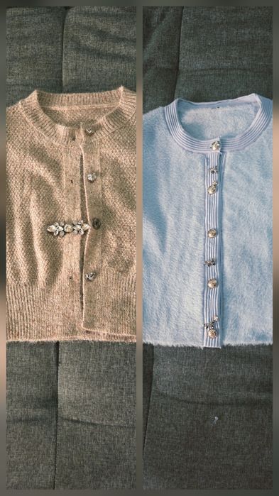 Къси жилетки бежова и синя Avin пола