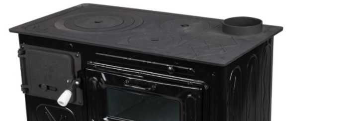 Soba Gatit Incalzit Plita Fonta Cuptor Neagra Evacuare DREAPTA 7.5KW