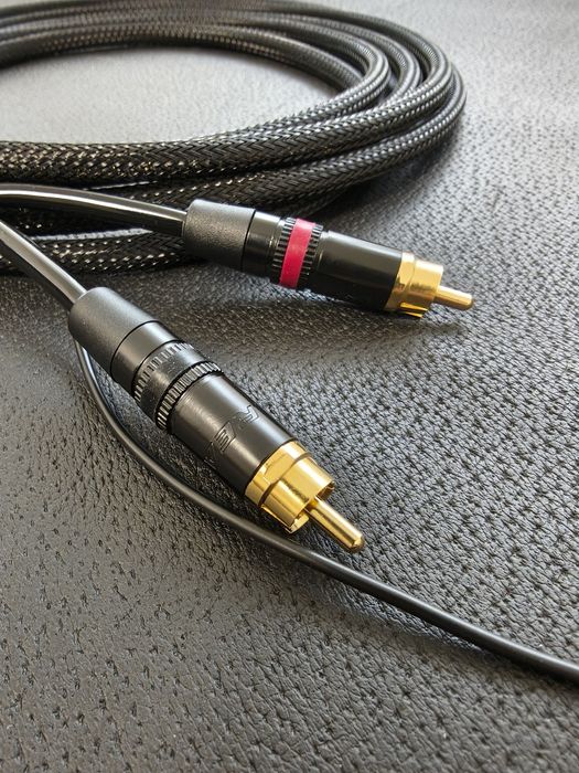 Cablu phono handmade Canare Star Quad + conectori Rean 2m