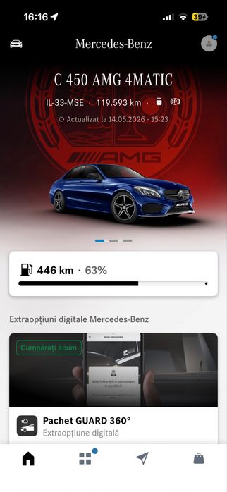 Mercedes c43 / c450 Amg istoric rep de noua