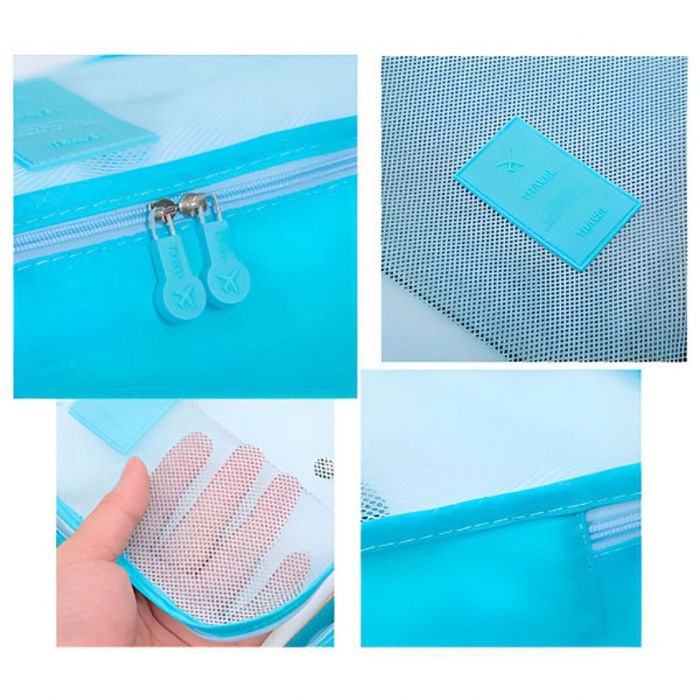 Комплект органайзер за багаж с 6 чанти за подреден и лесен транспорт