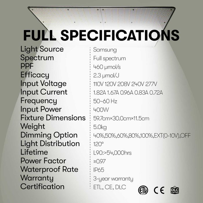 Proiector led cu alimentare la priza 400 W