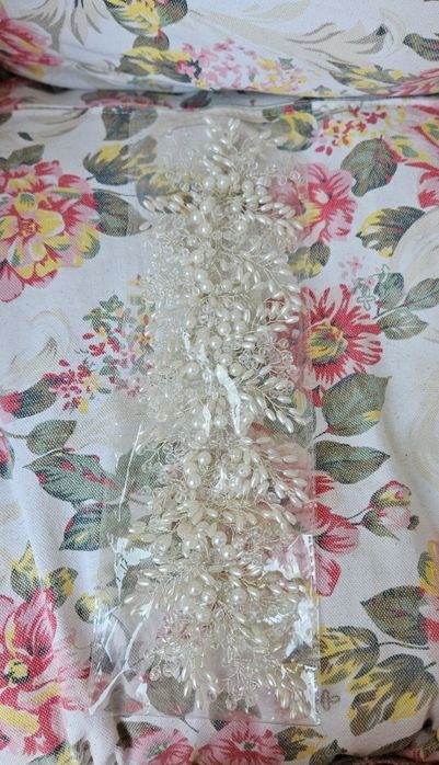 Accesoriu păr mireasă cu perle