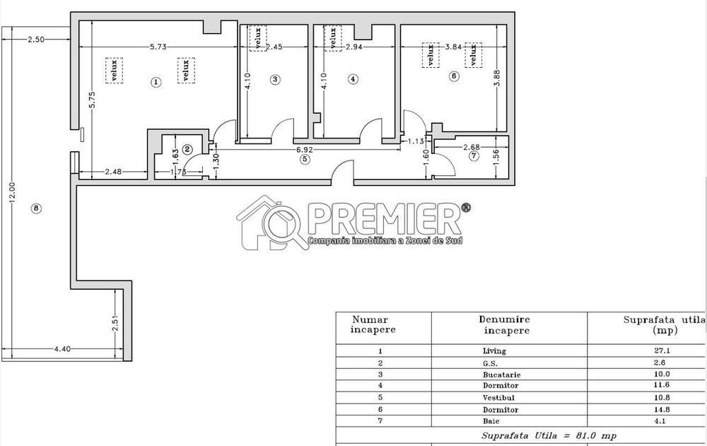 Ocazie Penthouse 3 Camere | 81 mp Utili | Terasă 35 mp I 10% — fotografia 3