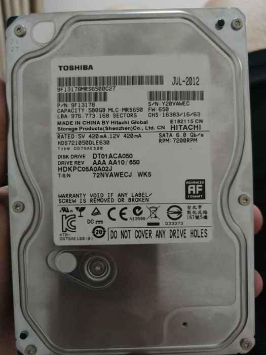 Диск Toshiba HDD