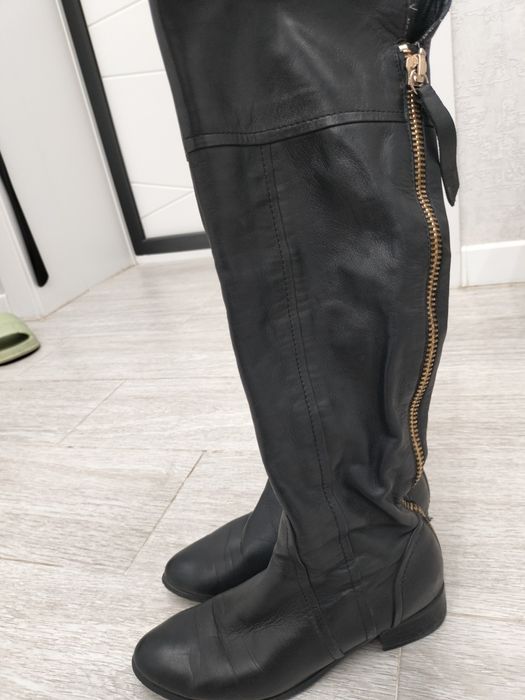 Продам кожаные осенние сапоги