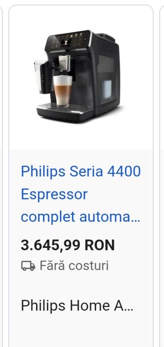 Expresor Philips 4400 complet automat