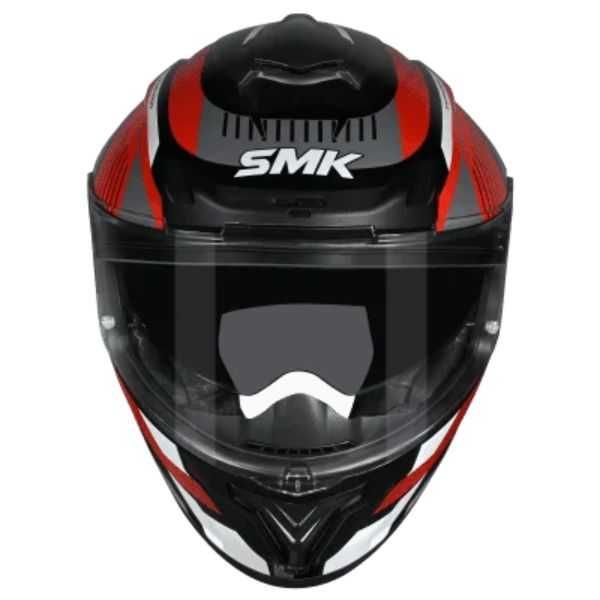 Топ Цена Мото каска SMK TYPHOON SPARKO red/white/gray,вградени очила 2026