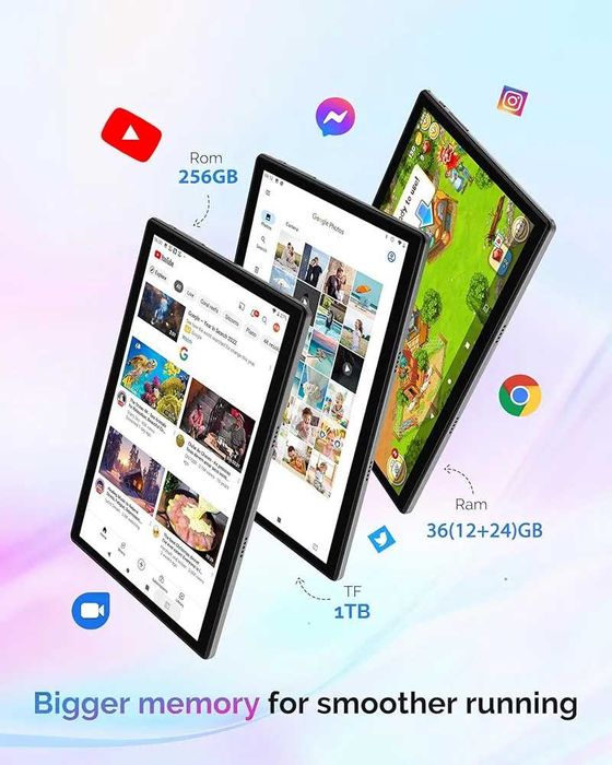 Мощен Таблет PIXPEAK 10.1" – Android 14, 36GB RAM, Пълен Комплект ...