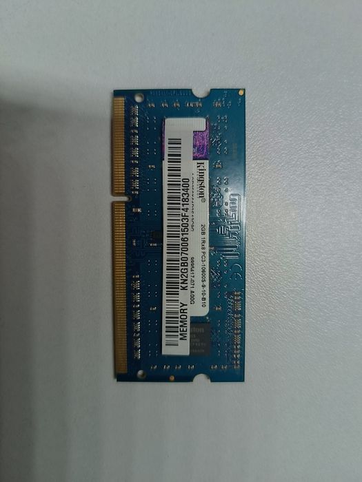 Kingston DDR3 2GB для ноутбука (SO-DIMM)