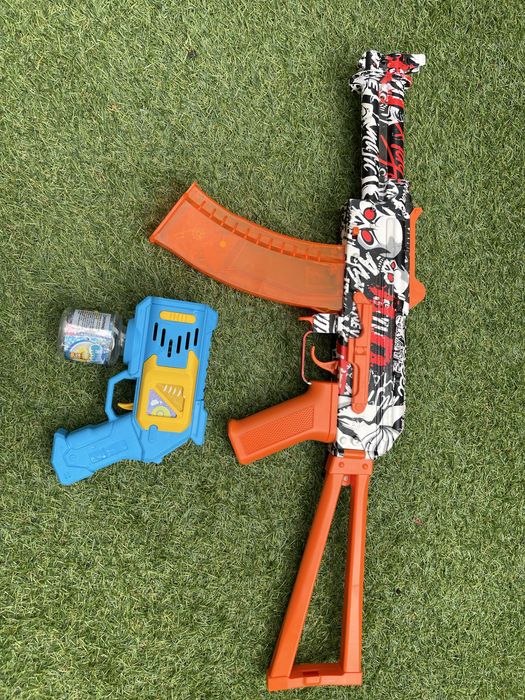 Pusca jucarie +bonus pistol baloane