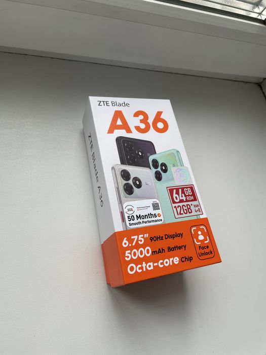 Продам новый ZTE Blade A36 64 ГБ