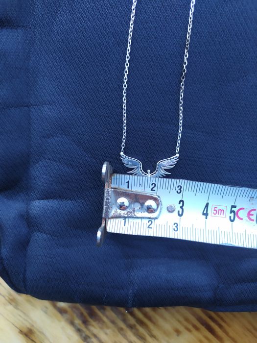 Сребърен медальон/колие с камъчета