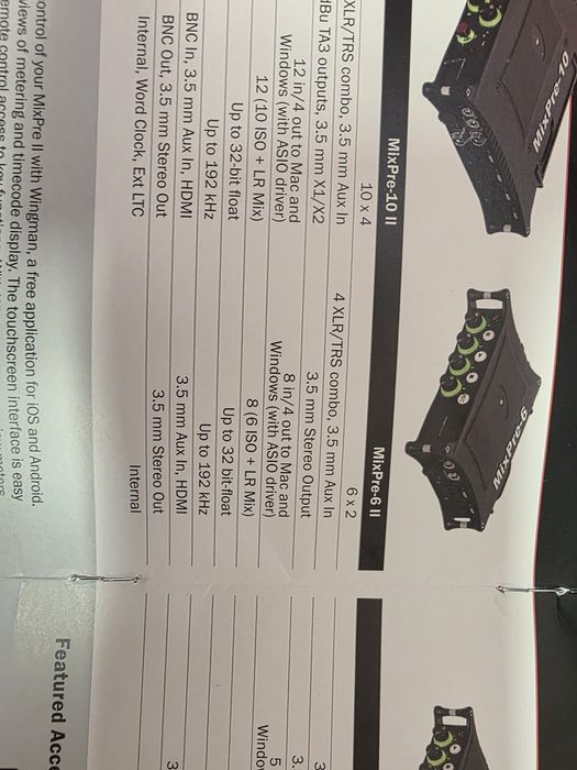 Sound Devices MixPre-6 II