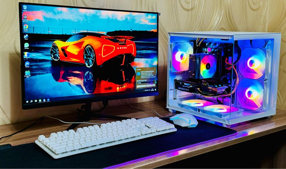 Игровой Мощный Компьютер с Монитором 180 герц ВЕСЬ КОМПЛЕКТ
