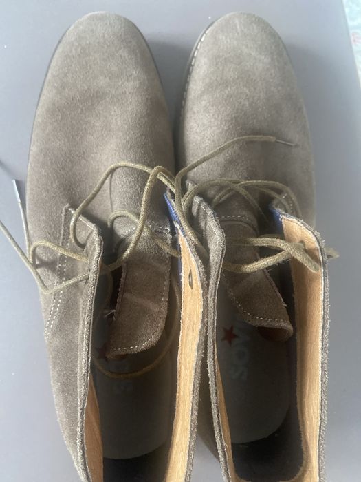 Ботинки замшевые