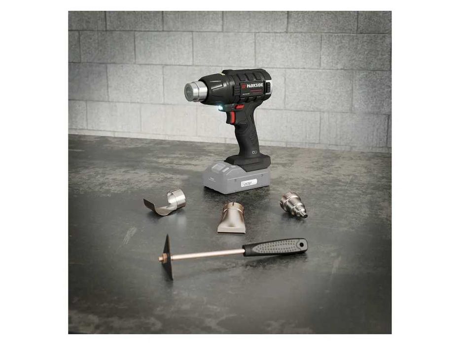 3Г.ГАРАНЦИЯ Акумулаторен пистолет за горещ въздух Parkside