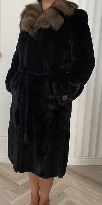 Стриженная норковая шуба