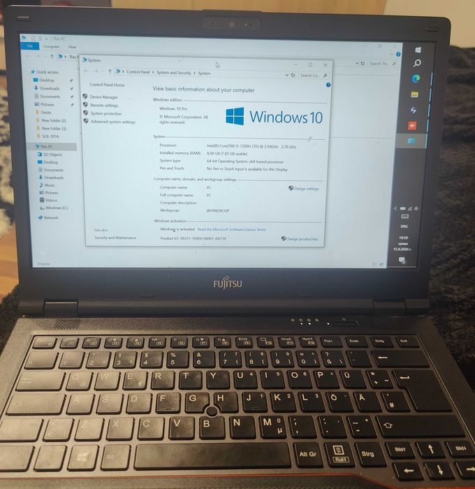 Лаптоп Fujitsu LifeBook E548
