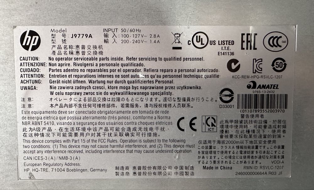 Switch HP 2530-24 poe J9779A