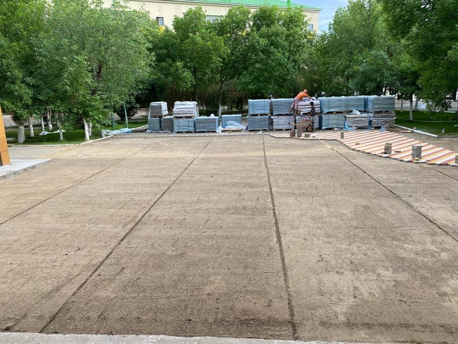 Укладка брусчатка
