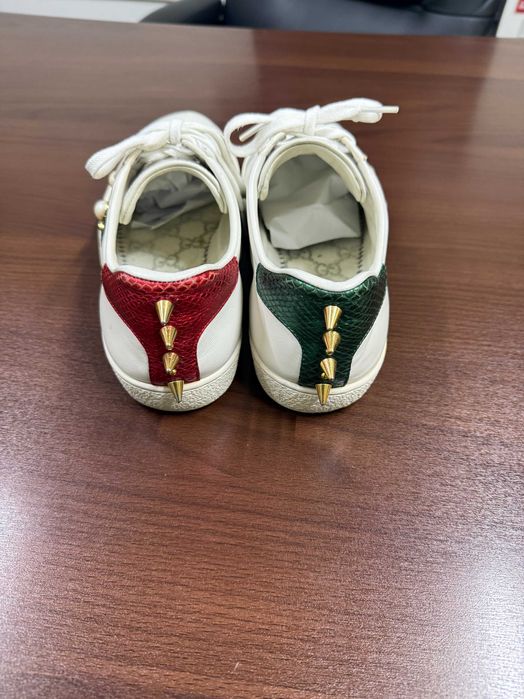 Gucci Ace Studded Tennis Shoes With Spikes ID: 431887 38 04Z