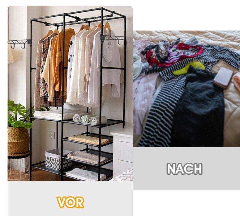 Suport pentru haine raft duport de depozitare pentru haine