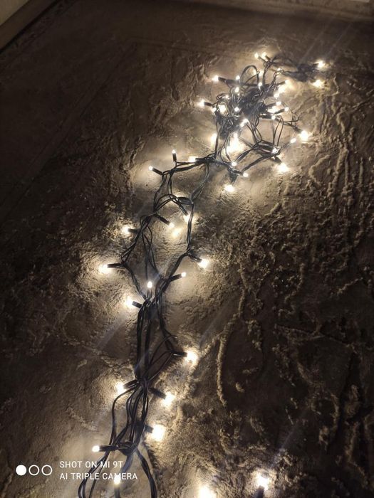 Гирлянды 10 м теплый цвет