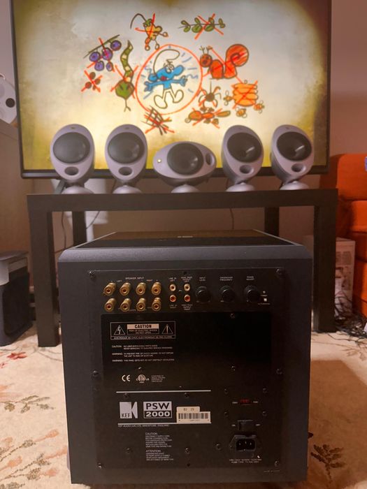 Home cinema de exceptie! Amplituner Pioneer & Surround Kef Egg