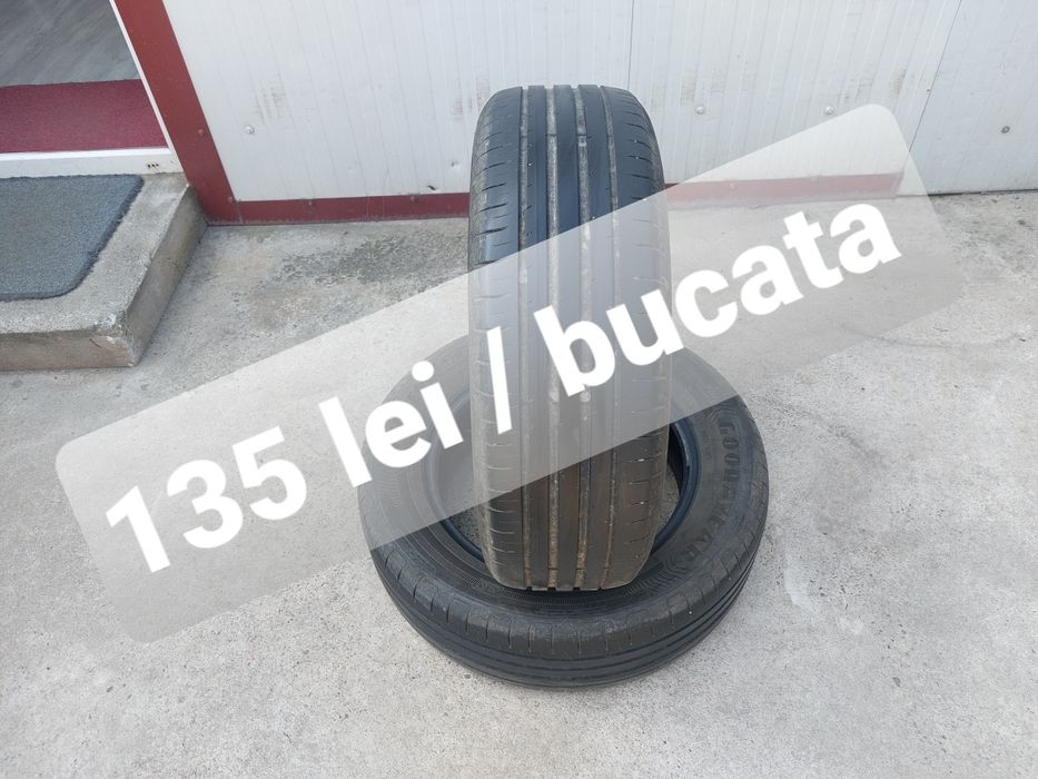 135 lei bucata! Doua anvelope de vara 205 60 r16 Goodyear dot 2022